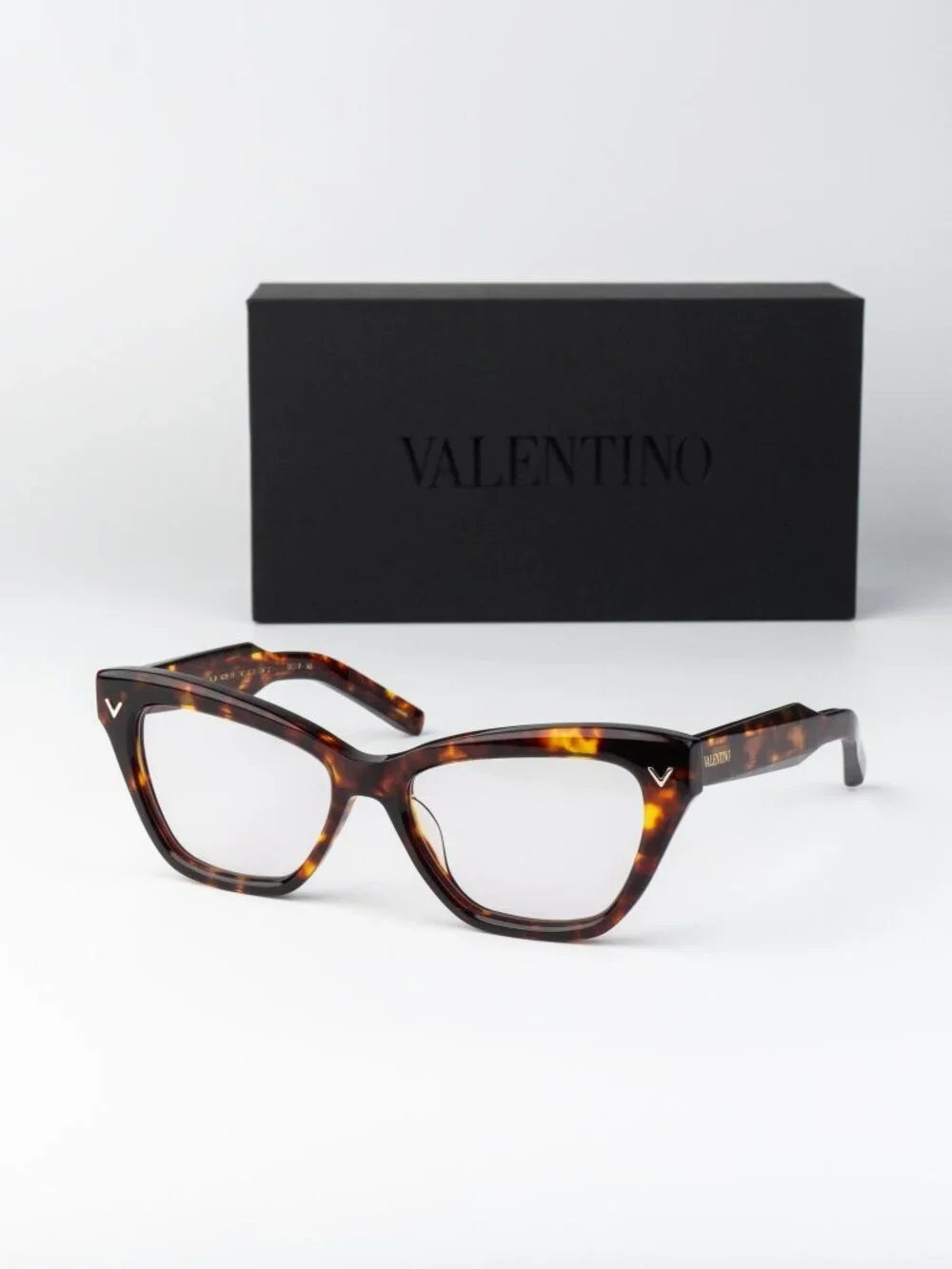 Valentino Women Eyeglasses Havana Cat Eye V-TALE VLX-140 B